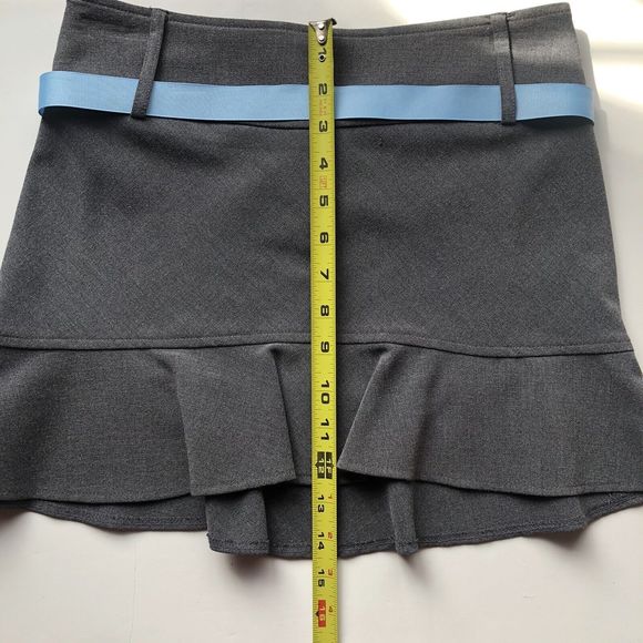 Tracy Evans Limited Gray Ruffle Skirt Size 1 - Picture 7 of 9